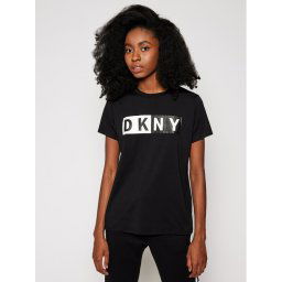 DKNY Sport Póló DP8T5894 Fekete Regular Fit