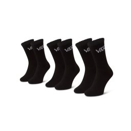 Vans 3 pár uniszex hosszú szárú zokni Mn Classic Crew VN000XRZ Fekete