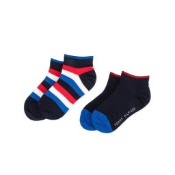 Tommy Hilfiger 2 pár hosszú szárú gyerek zokni 354010001 Sötétkék