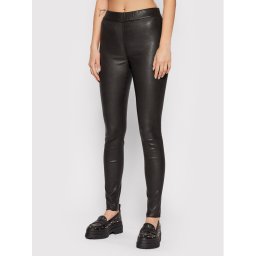 Notes Du Nord Bőrnadrág Mio 11260 Fekete Slim Fit