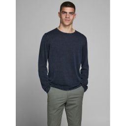 Jack&Jones Sweater Leo 12174001 Sötétkék Regular Fit