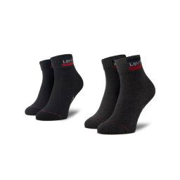 Levi's® 2 pár unsiex bokazokni 37157-0148 Fekete