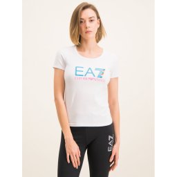 EA7 Emporio Armani Póló 3HTT31 TJ12Z 1100 Fehér Slim Fit