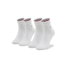 Tommy Hilfiger 2 pár unsiex bokazokni 342025001 Fehér