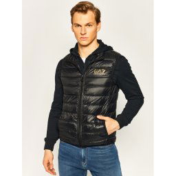 EA7 Emporio Armani Mellény 8NPQ01 PN29Z 0208 Fekete Regular Fit