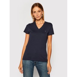 Tommy Hilfiger Póló Heritage V-Neck Tee WW0WW24969 Sötétkék Regular Fit