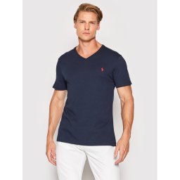 Polo Ralph Lauren Póló 710671453091 Sötétkék Custom Slim Fit