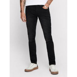 Only & Sons Farmer Loom 22007451 Fekete Slim Fit