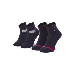 Tommy Hilfiger 2 pár hosszú szárú gyerek zokni 100002319 Sötétkék