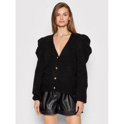 Vila Kardigán Prime 14069345 Fekete Relaxed Fit