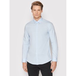 Calvin Klein Ing Poplin K10K108229 Kék Slim Fit