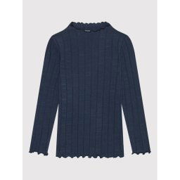 NAME IT Blúz 13194274 Sötétkék Slim Fit