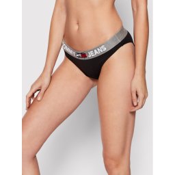 Tommy Jeans Klasszikus alsó Bikini UW0UW02773 Fekete