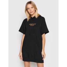 DKNY Sport Kötött ruha DP1D4494 Fekete Regular Fit