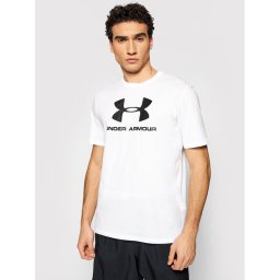 Under Armour Póló Ua Sportstyle Logo 1329590 Fehér Loose Fit