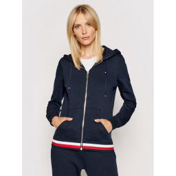 Tommy Hilfiger Pulóver Heritage WW0WW24971 Sötétkék Regular Fit