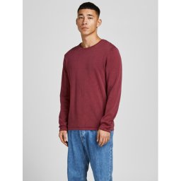 Jack&Jones Sweater Leo 12174001 Bordó Regular Fit