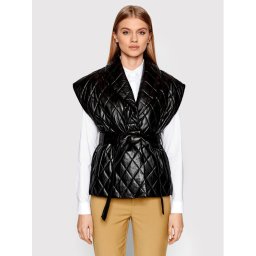 Gestuz Mellény 10905878 Fekete Regular Fit