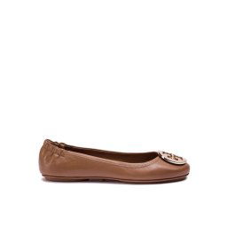 Tory Burch Balerina Minnie Travel Ballet With Metal Logo 50393 Barna