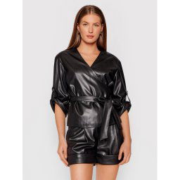 KARL LAGERFELD Blúz 215W1605 Fekete Regular Fit
