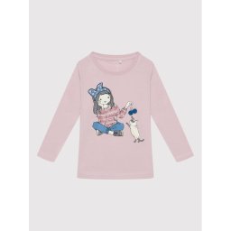 NAME IT Blúz 13198273 Lila Regular Fit