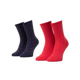 Tommy Hilfiger 2 pár hosszú szárú női zokni 100001493 Sötétkék