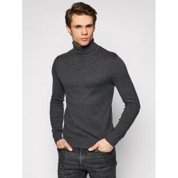 Jack&Jones Garbó Emil Knit Roll 12157417 Szürke Regular Fit