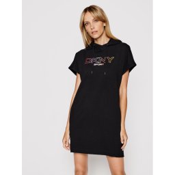 DKNY Sport Kötött ruha DP1D4455 Fekete Regular Fit