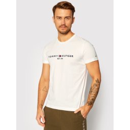 Tommy Hilfiger Póló Core Logo Tee MW0MW11465 Fehér Regular Fit