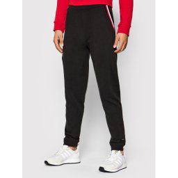 Tommy Hilfiger Melegítő alsó Track UM0UM02352 Fekete Regular Fit