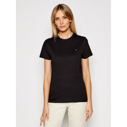 Tommy Hilfiger Póló Heritage Crew WW0WW22043 Fekete Regular Fit