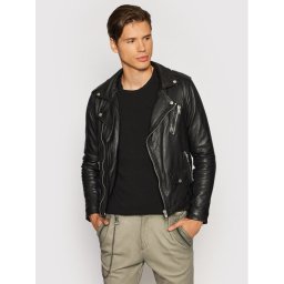 Serge Pariente Bőrkabát Rocky Fekete Regular Fit