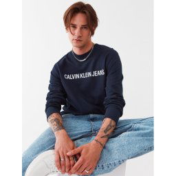 Calvin Klein Jeans Pulóver J30J307757402 Sötétkék Regular Fit