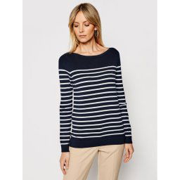Tommy Hilfiger Sweater Heritage Boat WW0WW22046 Sötétkék Regular Fit