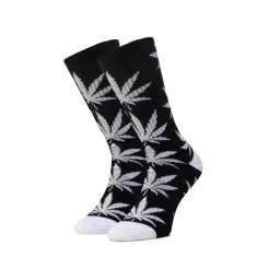 HUF Unisex Magasszárú Zokni Essentials Plantlife Sock SK00298 r.OS Fekete