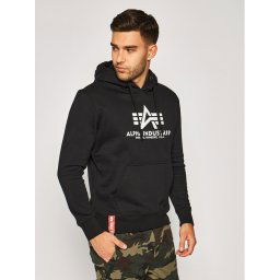 Alpha Industries Pulóver Basic 178312 Fekete Regular Fit