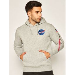 Alpha Industries Pulóver Space Shuttle 178317 Szürke Regular Fit