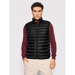 Tommy Hilfiger Mellény Core Circular MW0MW18762 Fekete Regular Fit