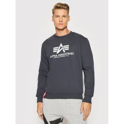 Alpha Industries Pulóver Basic 178302 Sötétkék Regular Fit