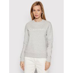 Calvin Klein Pulóver Ls Core Logo K20K202157 Szürke Regular Fit