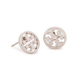 Tory Burch Fülbevaló Logo Circle Stud Earring 11165518 Ezüst