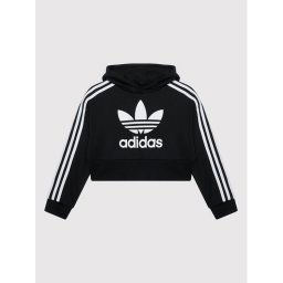 adidas Pulóver adicolor Cropped H32337 Fekete Loose Fit