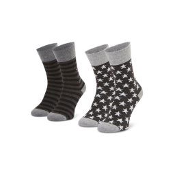 Tommy Hilfiger 2 pár hosszú szárú unisex zokni 100000816 Szürke
