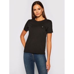 Calvin Klein Póló Logo C-Neck K20K202132 Fekete Regular Fit