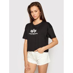Alpha Industries Póló Basic T Cos 116050 Fekete Oversize
