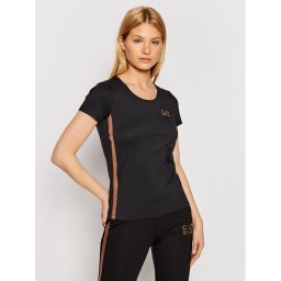 EA7 Emporio Armani Póló 3KTT51 TJ9VZ 0200 Fekete Slim Fit