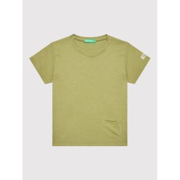 United Colors Of Benetton Póló 3I1XG100M Zöld Regular Fit