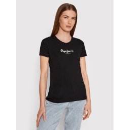 Pepe Jeans Póló PL502711 Fekete Slim Fit