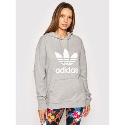 adidas Pulóver adicolor Trefoil H33589 Szürke Relaxed Fit