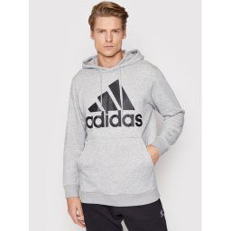 adidas Pulóver Essentials Big Logo GK9541 Szürke Regular Fit